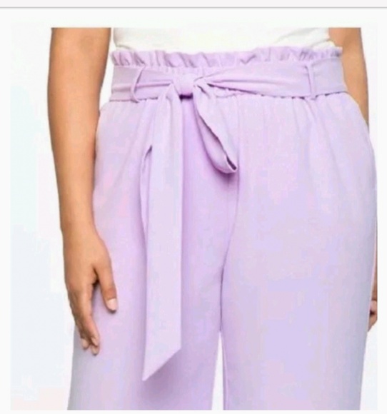 NEW! Eloquii Lilac Size 18 Crop Pants - Picture 4 of 6